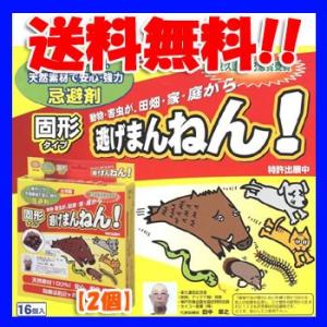 即納 2箱売り　忌避剤　逃げまんねん　固形タイプ　16個入　