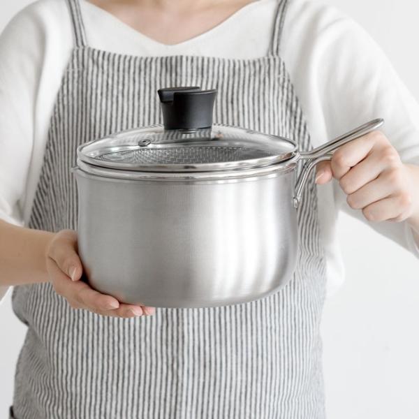 逸品物創 ステンレスマルチポット18cm　ストレーナー付　 ※沖縄・離島は別途送料