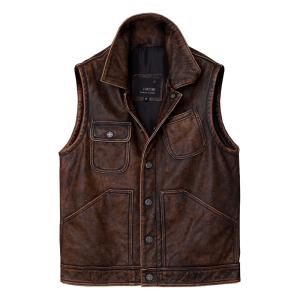 LIL JOES リルジョー SOA VEST レザーベスト ブラック 101298 : BRING