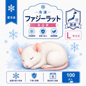 国産 冷凍 ラット ファジーラット L 100...の詳細画像1