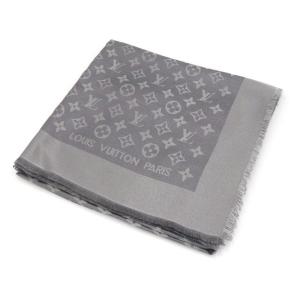 ルイヴィトン ストール ショールモノグラム シャイン グレー 410460