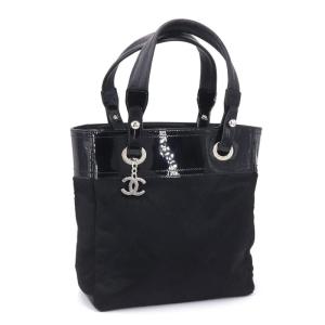 CHANEL シャネル パリビアリッツトートPM 11番台 ハラコ パテント 
