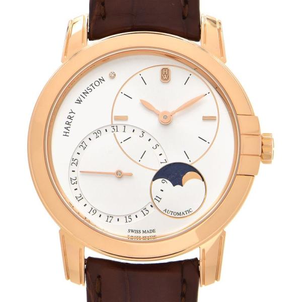 [3年保証] ハリーウィンストン メンズ ミッドナイト デイト ムーンフェイズ MIDAMP42RR...