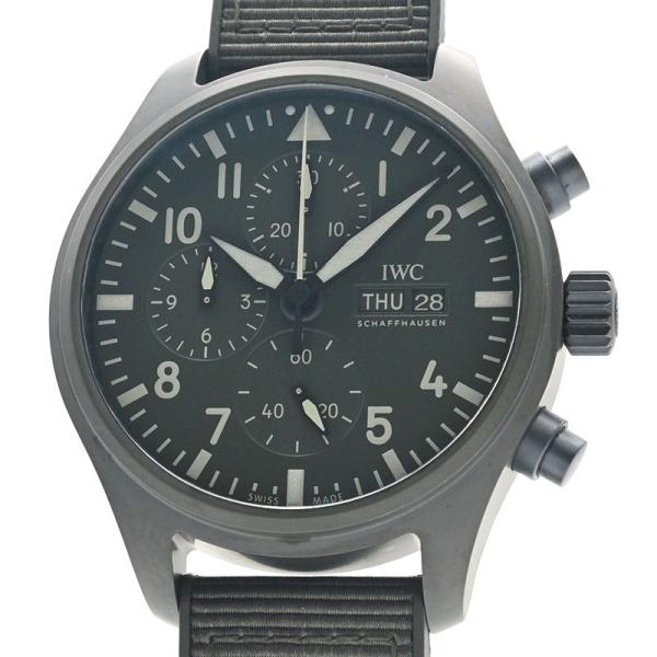 [3年保証] IWC メンズ パイロットウォッチ クロノグラフ トップガン ウッドランド IW389...