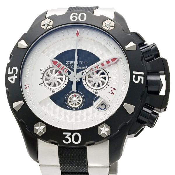 ゼニス メンズ デファイ エクストリーム クロノグラフ 96.0525.4000/21 シルバー文字...