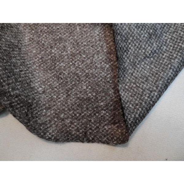 スライバーモヘアニットツイード　カーキー×オフホワイト　イタリア製