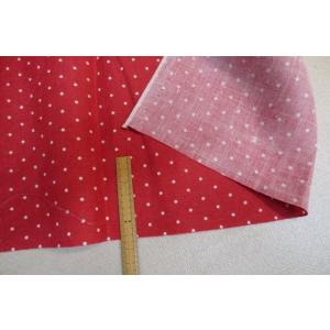 リネン 細かいドット 赤系 ワンピース スカート...の商品画像