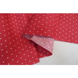 リネン 細かいドット 赤系 ワンピース スカー...の詳細画像1