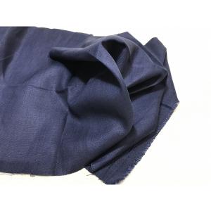 国産リネン100% ネイビー 薄地 ブラウス ...の詳細画像1