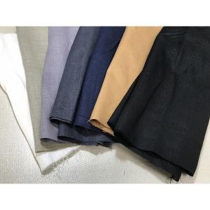 国産リネン100% ネイビー 薄地 ブラウス ...の詳細画像2