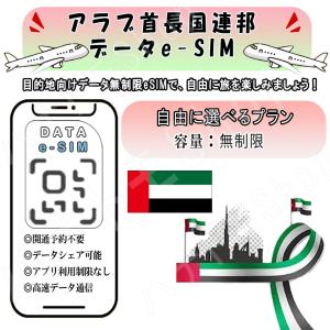 アラブ首長国連邦UAE/ドバイ esim 無制限...の商品画像