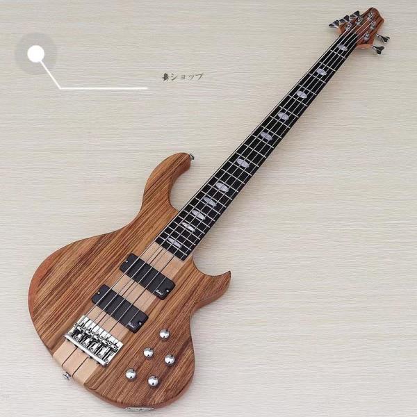 6弦 エレクトリックベースギター 木材 マット 43インチ