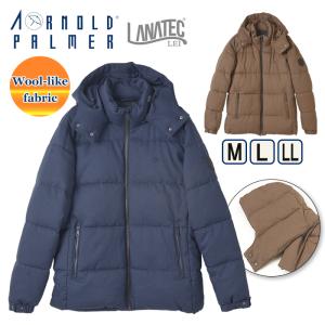 アーノルド パーマー ネイビー ダウンコートジャケット サイズ4 裏地総柄 Arnold Palmer（アーノルドパーマー） ダウンコート ダウンジャケット