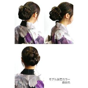 ウィッグ 和装 つけ毛 付け毛 シニヨン ヘア...の詳細画像1