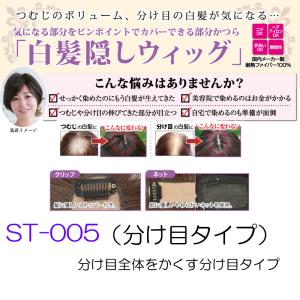 部分 白髪隠し ウィッグ 分け目タイプ 頭頂部...の詳細画像1