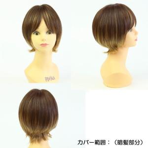部分 白髪隠し ウィッグ 分け目タイプ 頭頂部...の詳細画像5