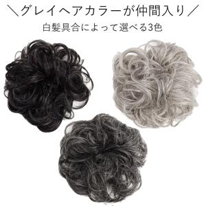 つけ毛 お団子 ウィッグ ポニーテール シュシ...の詳細画像5
