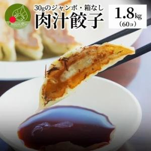 お徳用 本格餃子 肉汁餃子 家庭用 1.8kg(60個入り) ジャンボ餃子 餃子 ぎょうざ ギョウザ ギョーザ 国産 生餃子 冷凍 惣菜 にんにく ニンニク お取り寄せ 中華｜azimiya