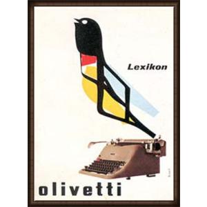 ポスター アート Lexikon 80（1952)（マルチェッロ ニッツォーリ） 額装品 ウッドハイグレードフレーム｜aziz