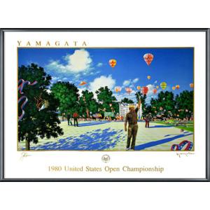 United States Open 1980（ヒロ ヤマガタ） 額装品 アルミ製ベーシックフレーム