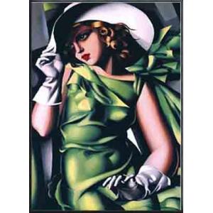 ポスター アート 山高帽の男（ルネ マグリット） 額装品 アルミ製ハイ