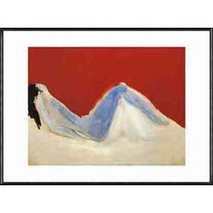 ポスター アート RECLINING NUDE（ニコラ ド スタール） 額装品 アルミ製ハイグレード...