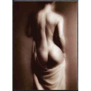 ポスター アート Nude Back of Woman（フォトグラフ） 額装品 アルミ製ハイグレードフレーム｜aziz