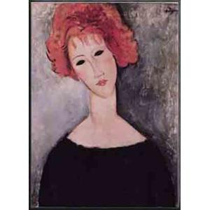ジャンヌ・エビュテルヌの肖像（アメデオ モディリアーニ） 額装品