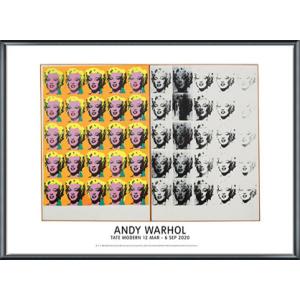 Marilyn Diptych 1962 exhibition（アンディ ウォーホル） 額装品 アルミ製ベーシックフレーム｜aziz