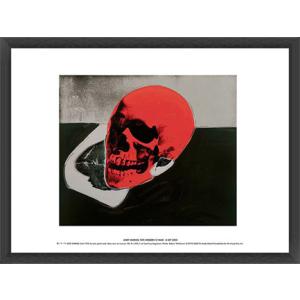 Skull (red) 1976 Exhibition（アンディ ウォーホル） 額装品 ウッドベーシックフレーム｜aziz