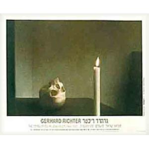 特別額装品/Skull with Candle（ゲルハルト リヒター） : azポスター