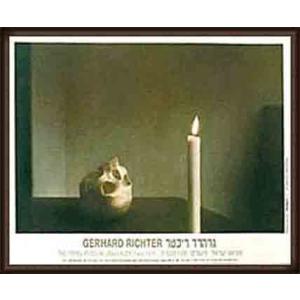 特別額装品/Skull with Candle（ゲルハルト リヒター） : azポスター