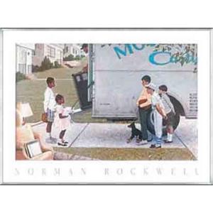 New Kids in the Neighborhood（ノーマン ロックウェル） 額装品