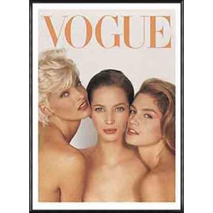 ポスター アート June 1991 (Vogue cover)（ヴォーグ） 額装品 アルミ製ハイグレードフレーム｜aziz