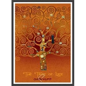 接吻（グスタフ クリムト） 額装品 アルミ製ベーシックフレーム : az