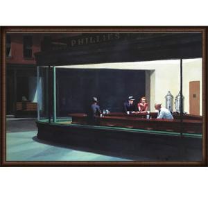 ナイトホークス 【Nighthawks 1942】（エドワード ホッパー） 額装品