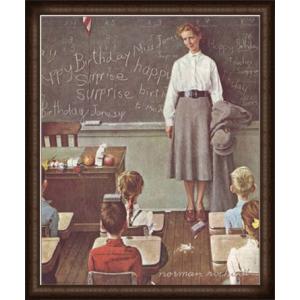 Knuckles Down（ノーマン ロックウェル） 額装品 ウッドハイグレード