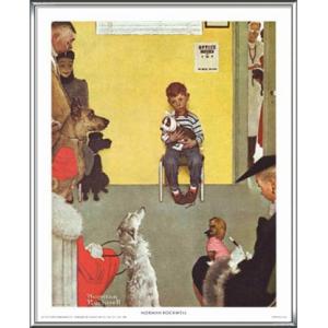 Knuckles Down（ノーマン ロックウェル） 額装品 ウッドハイグレード