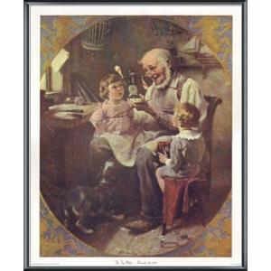 Knuckles Down（ノーマン ロックウェル） 額装品 ウッドベーシック