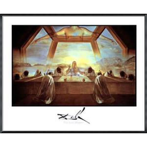 最後の晩餐（サルバドール ダリ） 額装品 ウッドハイグレードフレーム