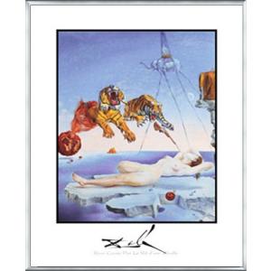 柔らかい時計（サルバドール ダリ） 額装品 ウッドベーシックフレーム