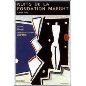 ポスター アート Nuits de la Fondation（黒田 アキ） 額装品 アルミ製ベーシッ...