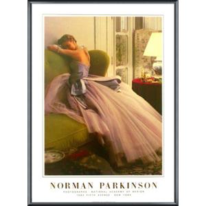 Evening Dress（ノーマン パーキンソン） 額装品 アルミ製ベーシックフレーム