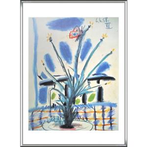 パブロ ピカソ アートポスター Stilllife with fish 1957 Stilllife with 3 fish 1957（パブロ ピカソ） ポスター販売のアズ