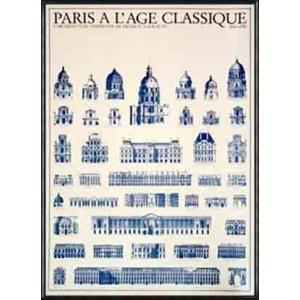 ポスター アート Paris A L'age Classique（パリ） 額装品 アルミ製ハイグレー...