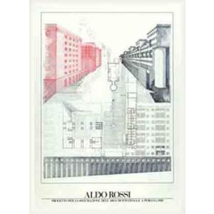 ポスター アート ペルージャ都市計画 1983年（アルド ロッシ） 額装品 ウッドベーシックフレーム