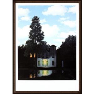 ポスター アート 心の琴線（ルネ マグリット） 額装品 ウッドハイ