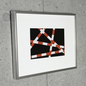 ポスター アート ゴルコンダ（ルネ マグリット） 額装品 アルミ製ハイ