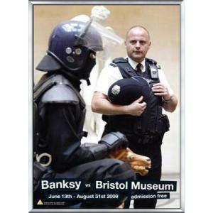 banksy bristol museum poster（バンクシー） 額装品 アルミ製ベーシックフ...