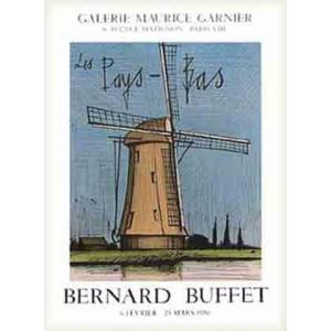 ベルナール・ビュッフェ、【Tulipes sur une table】 ベルナール